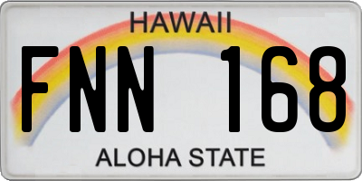 HI license plate FNN168