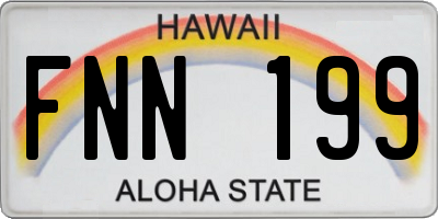 HI license plate FNN199