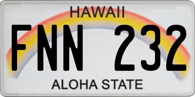 HI license plate FNN232
