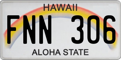 HI license plate FNN306