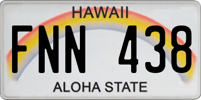 HI license plate FNN438