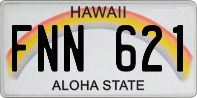 HI license plate FNN621