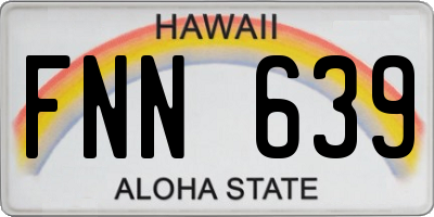 HI license plate FNN639