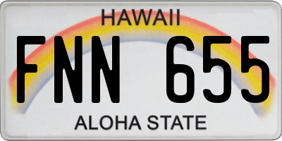 HI license plate FNN655