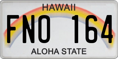 HI license plate FNO164