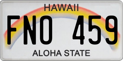 HI license plate FNO459