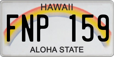 HI license plate FNP159