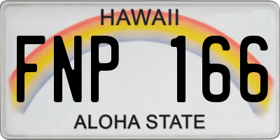 HI license plate FNP166
