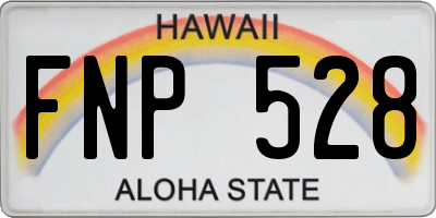 HI license plate FNP528