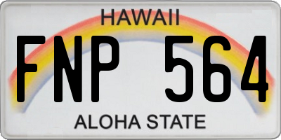 HI license plate FNP564