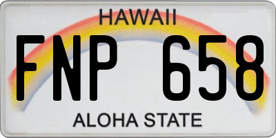HI license plate FNP658