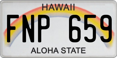 HI license plate FNP659