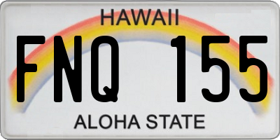 HI license plate FNQ155