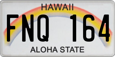 HI license plate FNQ164