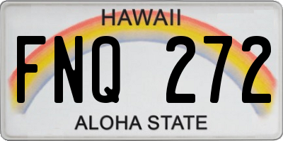 HI license plate FNQ272