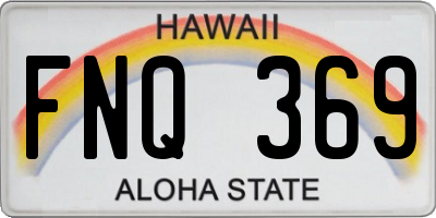 HI license plate FNQ369