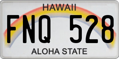 HI license plate FNQ528
