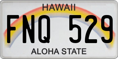 HI license plate FNQ529