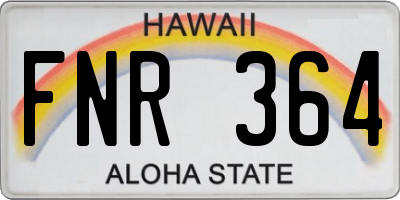 HI license plate FNR364