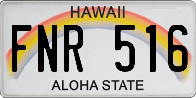 HI license plate FNR516