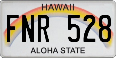 HI license plate FNR528