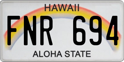 HI license plate FNR694