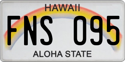 HI license plate FNS095