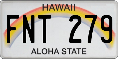 HI license plate FNT279
