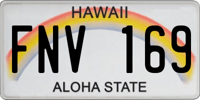 HI license plate FNV169