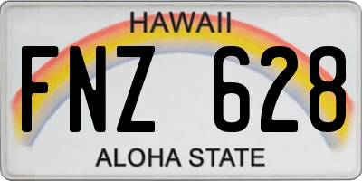 HI license plate FNZ628