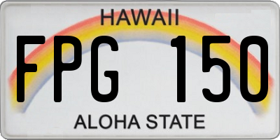 HI license plate FPG150