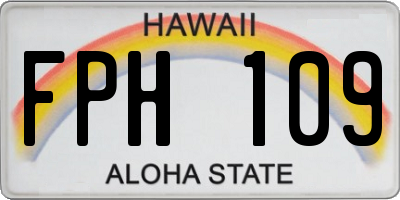 HI license plate FPH109