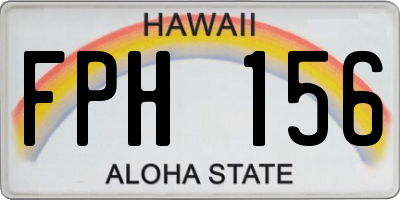HI license plate FPH156