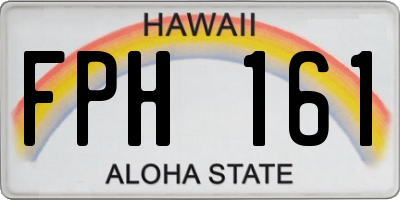 HI license plate FPH161