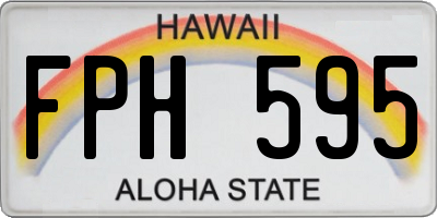 HI license plate FPH595