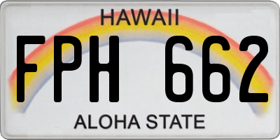 HI license plate FPH662