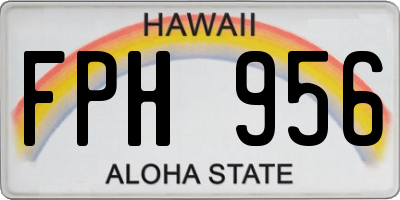 HI license plate FPH956