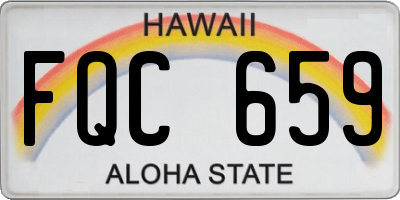 HI license plate FQC659