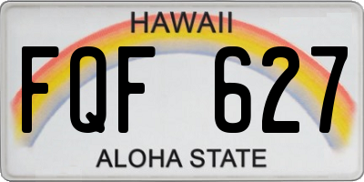 HI license plate FQF627
