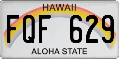 HI license plate FQF629