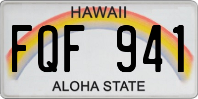HI license plate FQF941