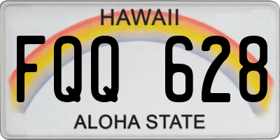HI license plate FQQ628