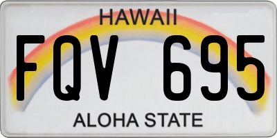 HI license plate FQV695