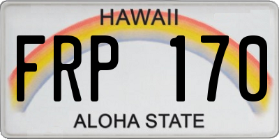 HI license plate FRP170