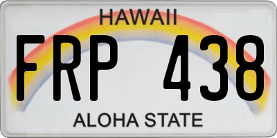 HI license plate FRP438