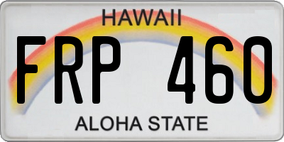 HI license plate FRP460
