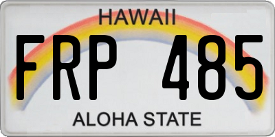 HI license plate FRP485