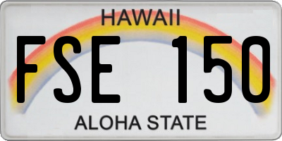 HI license plate FSE150