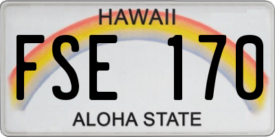 HI license plate FSE170
