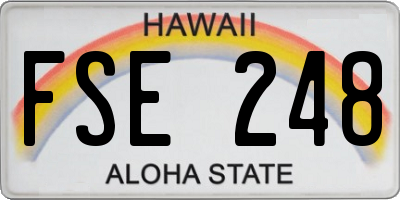 HI license plate FSE248